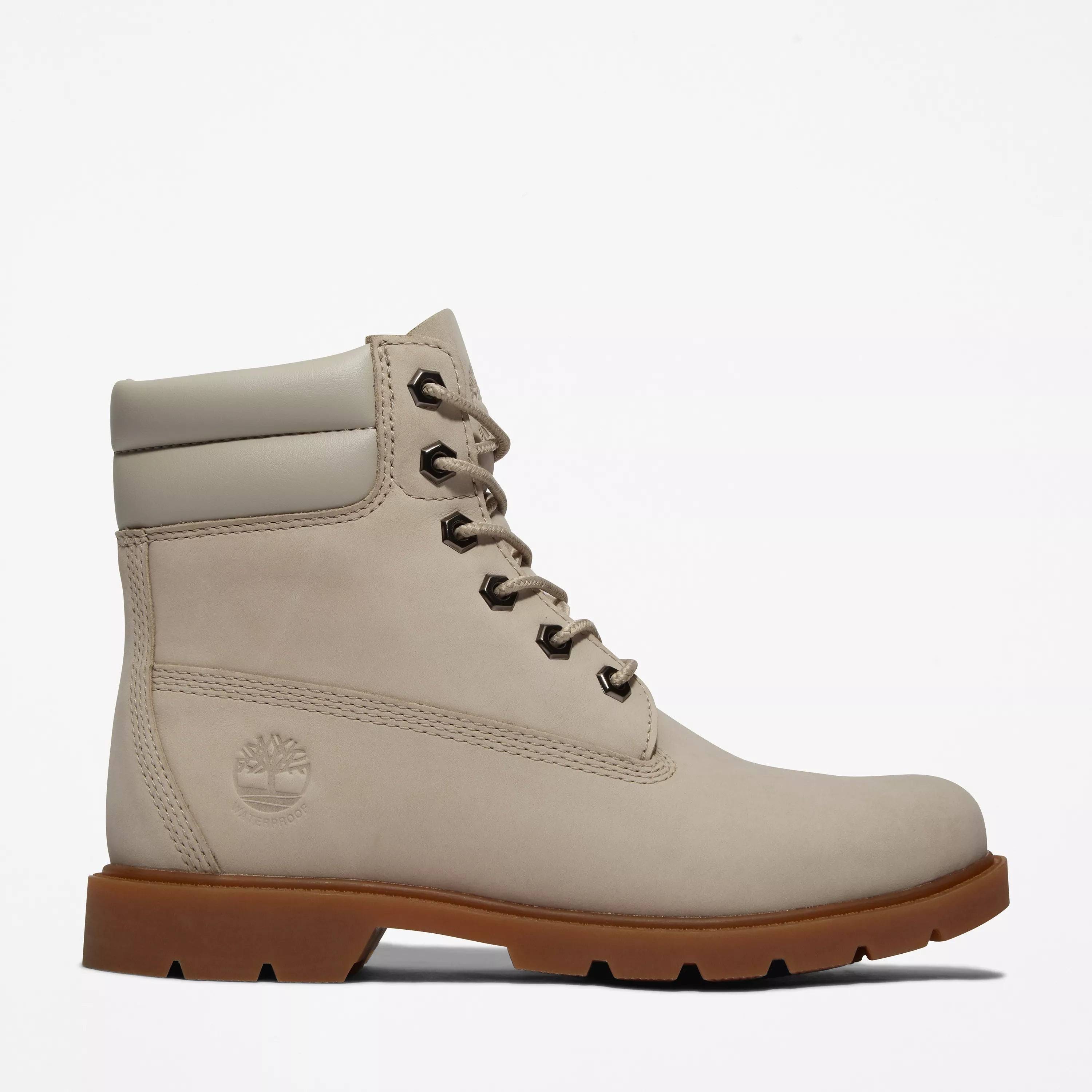 Timberland Women's Waterproof Eco-Friendly Linen Boot: Light Taupe Nubuck | Image