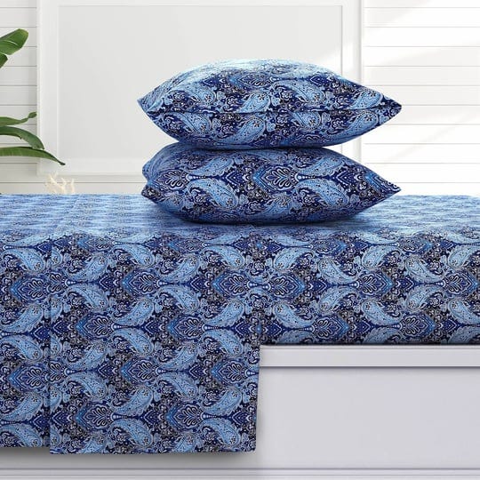 azores-home-sofi-paisley-170-gsm-flannel-extra-deep-pocket-sheet-set-blue-california-king-cotton-1