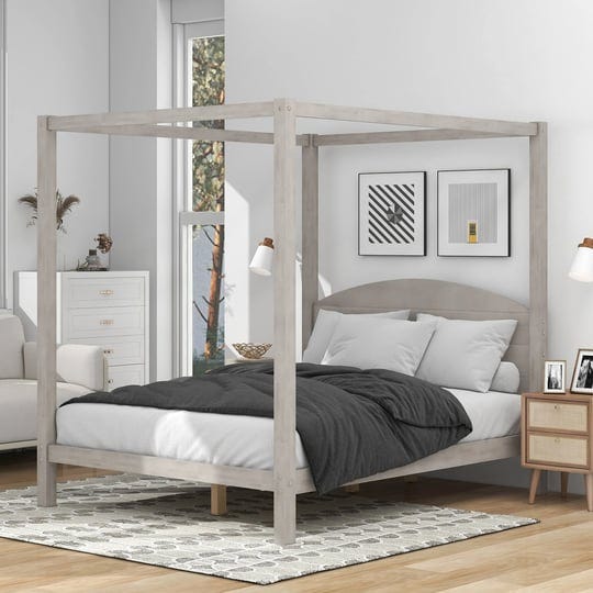 queen-size-modern-straight-lines-canopy-bed-platform-bed-with-half-moon-headboard-center-support-leg-1