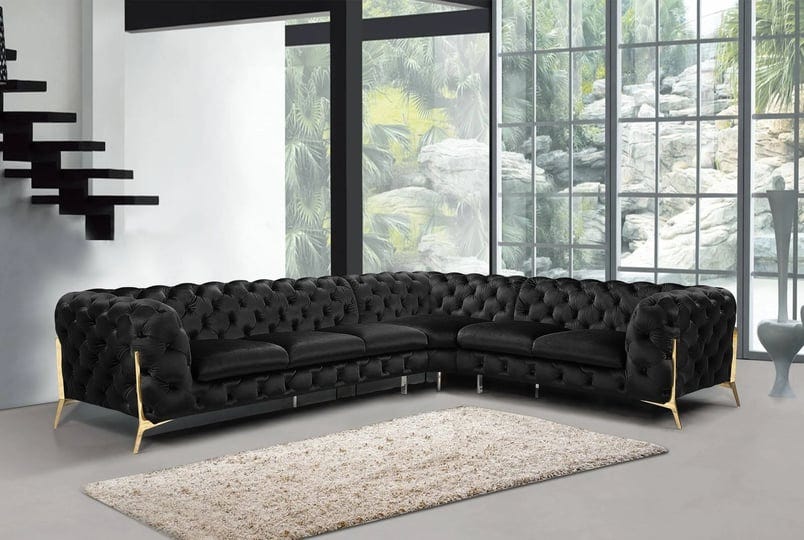 divani-casa-sheila-modern-black-velvet-sectional-sofa-1