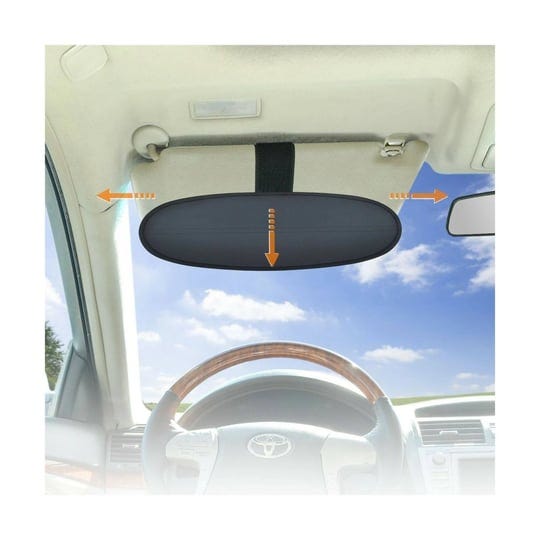 wanpool-anti-glare-car-visor-sunshade-extender-for-drivers-or-front-seat-passengers-1-piece-silver-1