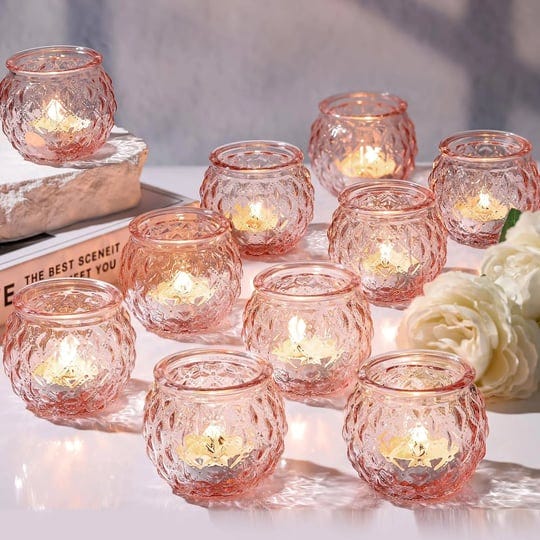 darjen-pink-votive-candle-holders-set-of-24-round-glass-candle-holders-bulk-for-flameless-led-tea-wa-1
