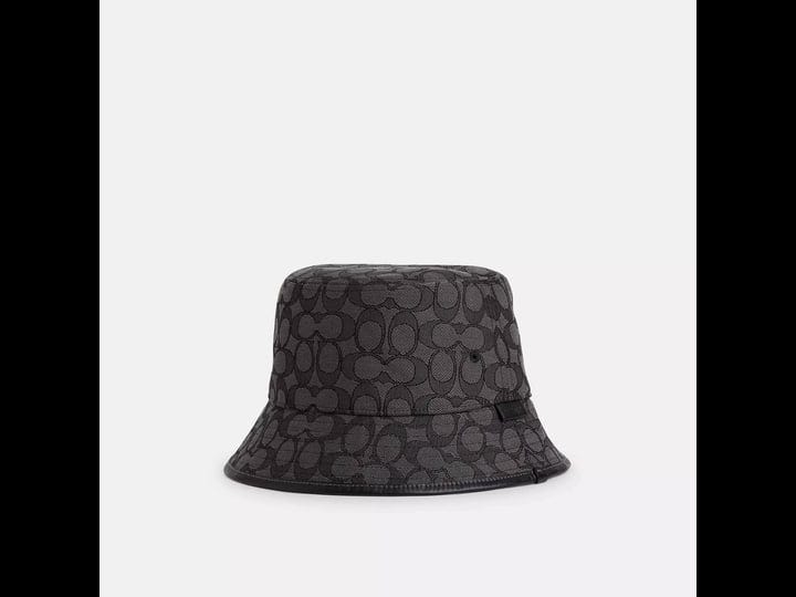 coach-outlet-signature-denim-bucket-hat-black-medium-large-1