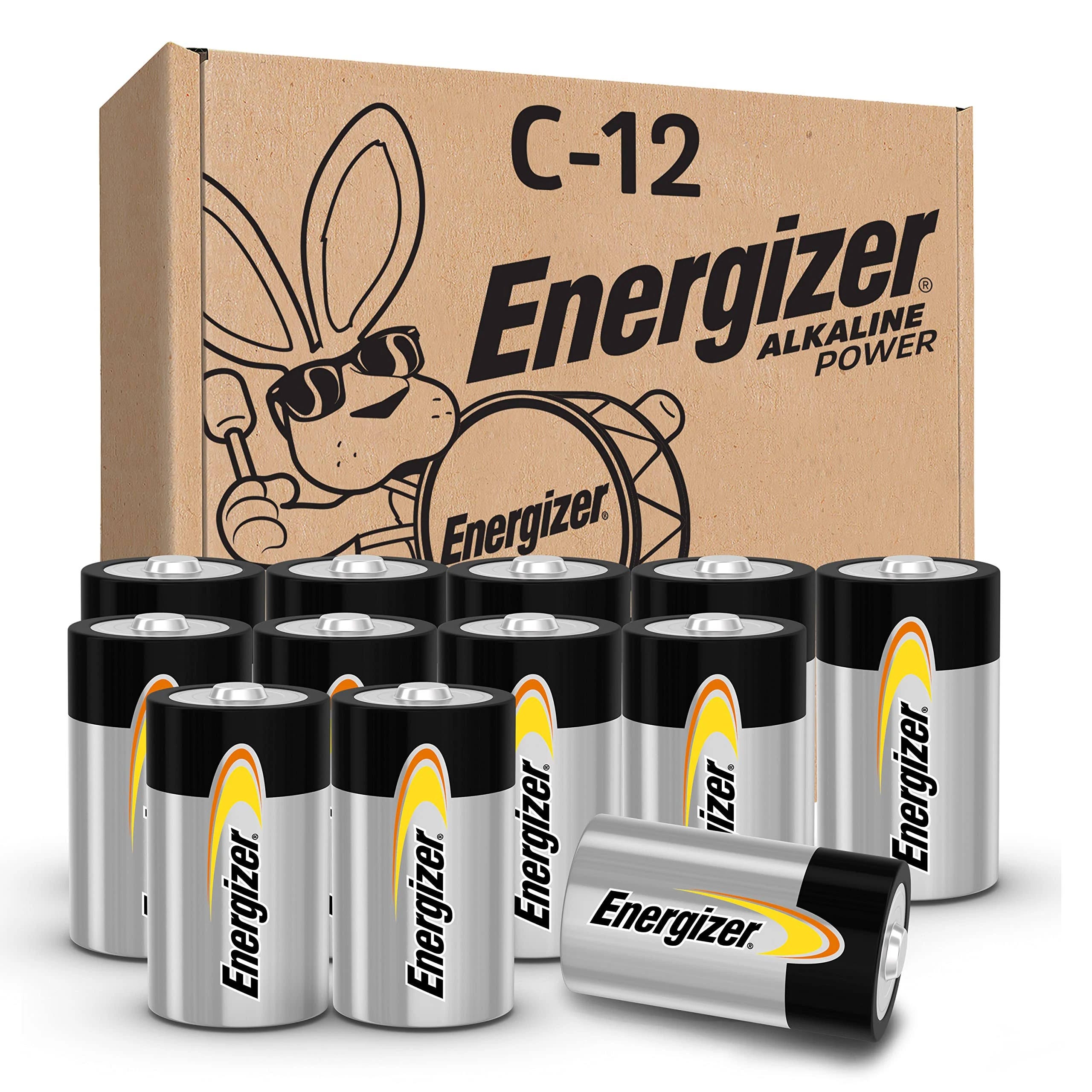 Extra-Long Lasting Energizer C Batteries (12 Pack) | Image