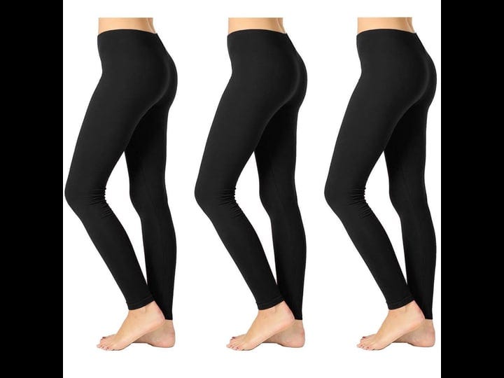 unihosiery-womens-3-pack-opaque-seamless-ankle-length-stretch-legging-size-one-size-black-1
