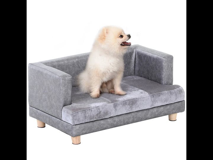 pawhut-luxury-fancy-dog-bed-for-small-dogs-small-dog-couch-with-soft-fuzzy-faux-leather-combo-dog-so-1