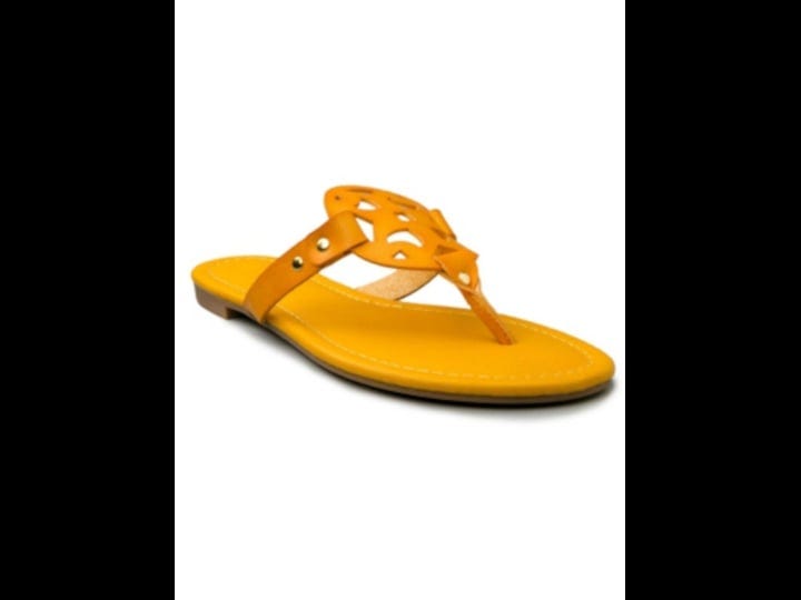 kate-park-womens-yellow-laser-cutout-detail-padded-studded-clarissa-round-toe-slip-on-thong-sandals--1