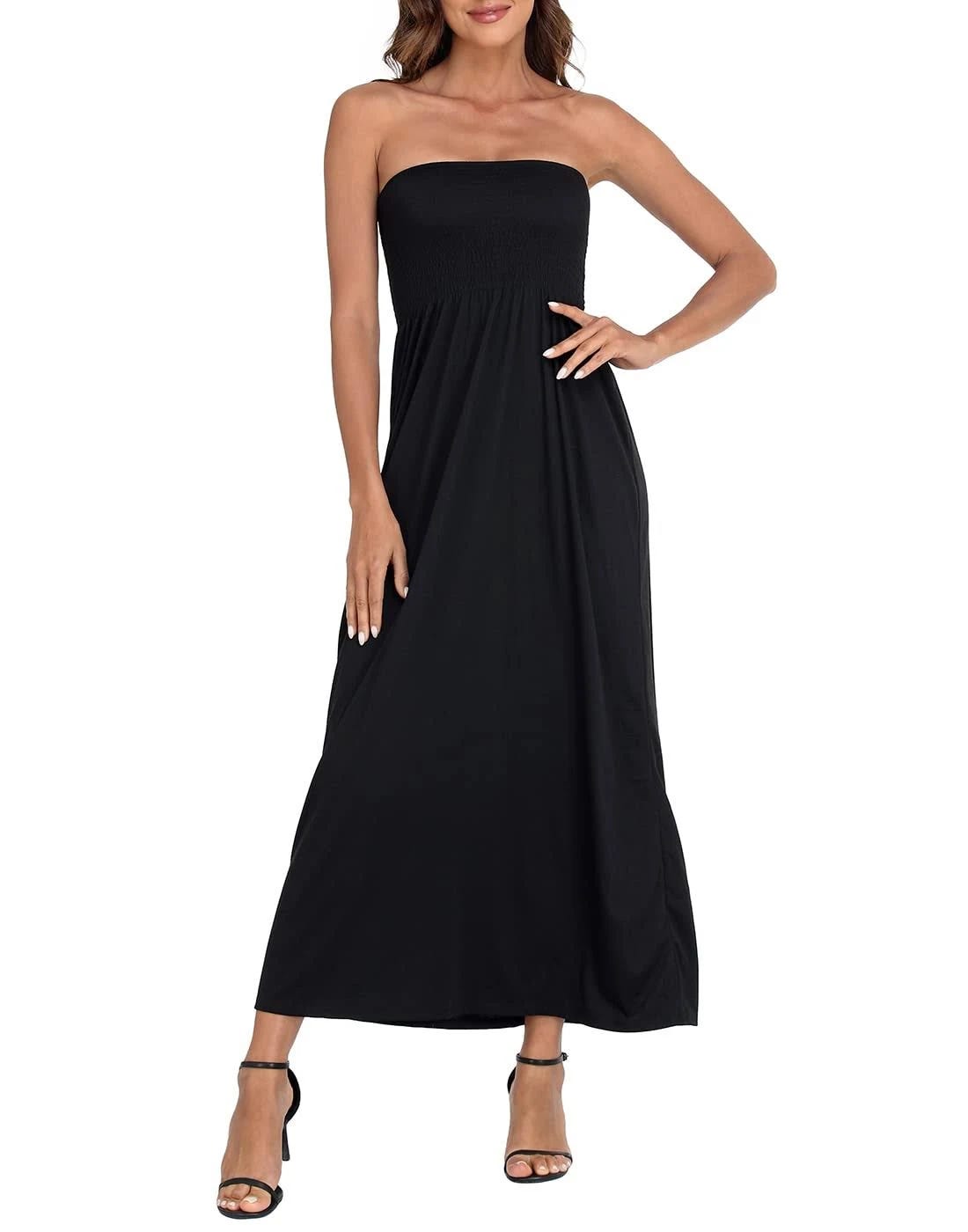 Strapless Maxi Dress - Lightweight, Breathable, and Stylish Coverup for Women | Image