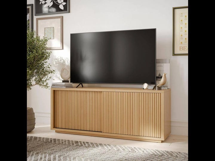beautiful-fluted-tv-stand-for-tvs-up-to-70-by-drew-barrymore-warm-honey-finish-1