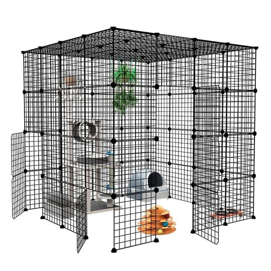 eiiel-large-cat-cage-enclosure-indoor-cat-playpen-metal-wire-4-tier-kennels-crate-ideal-for-1-4-cats-1