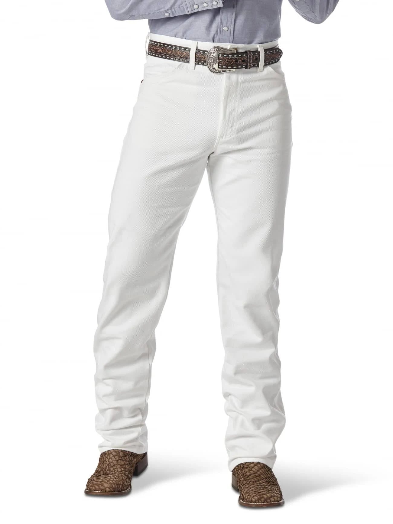 Authentic White Wrangler Cowboy Cut Jeans | Image