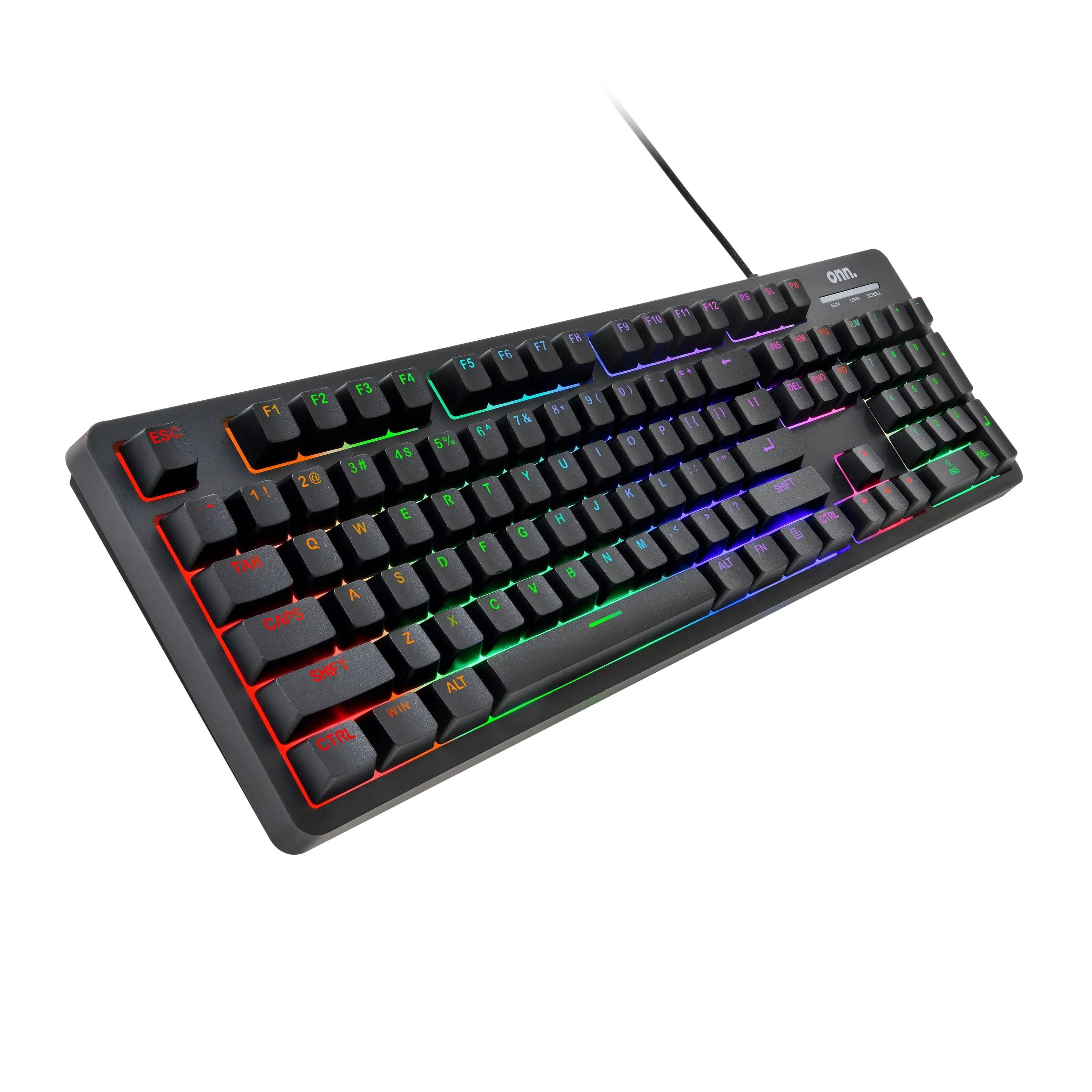 LED Gaming Membrane Keyboard with Customizable Lighting | Image