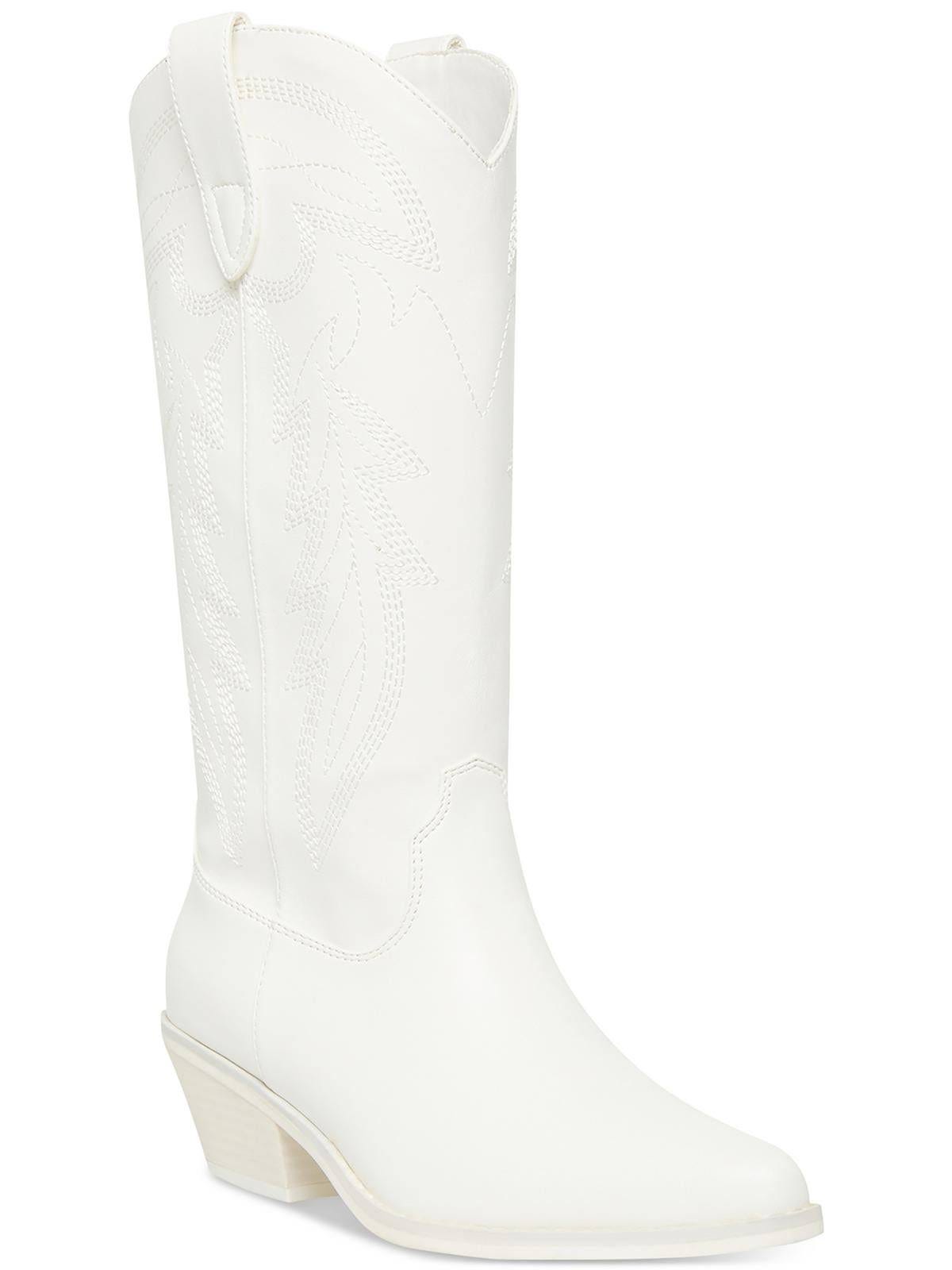 Madden Girl White Western Cowboy Boots for Women | Image