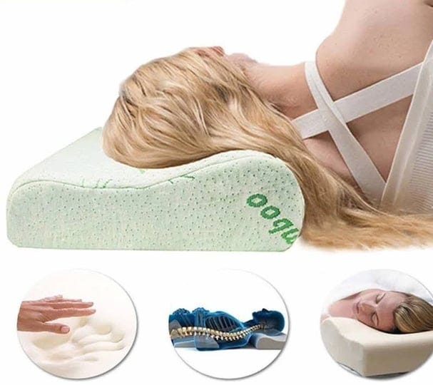 cervical-contour-bamboo-neck-pillow-memory-foam-chiropractic-vented-cooling-pillow-anti-snore-to-pri-1