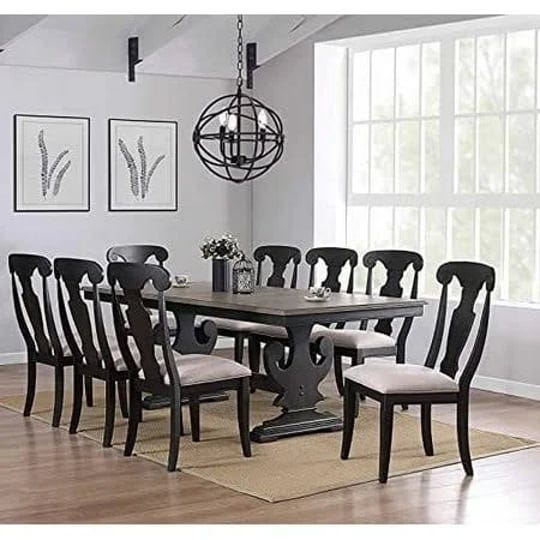 kings-brand-furniture-kearny-9-piece-extendable-wood-dining-set-table-8-chairs-black-brown-size-84l--1