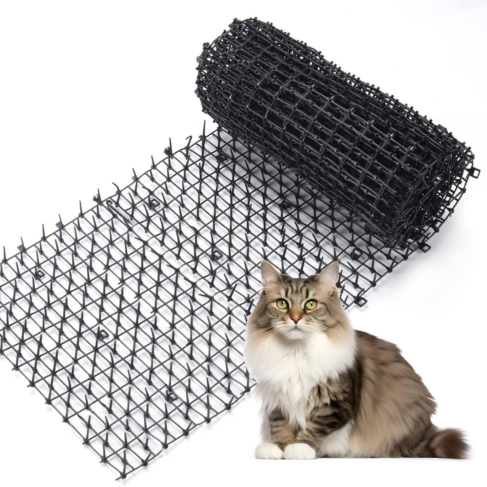 Cat Deterrent Scat Mat with Spikes for Keeping Pests Away | Image