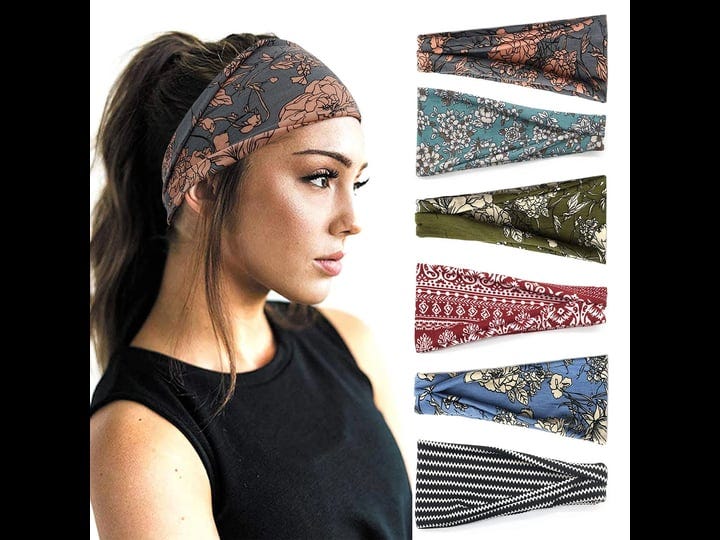 yonuf-boho-headbands-for-women-fashion-wide-headband-yoga-workout-head-bands-hair-accessories-band-7