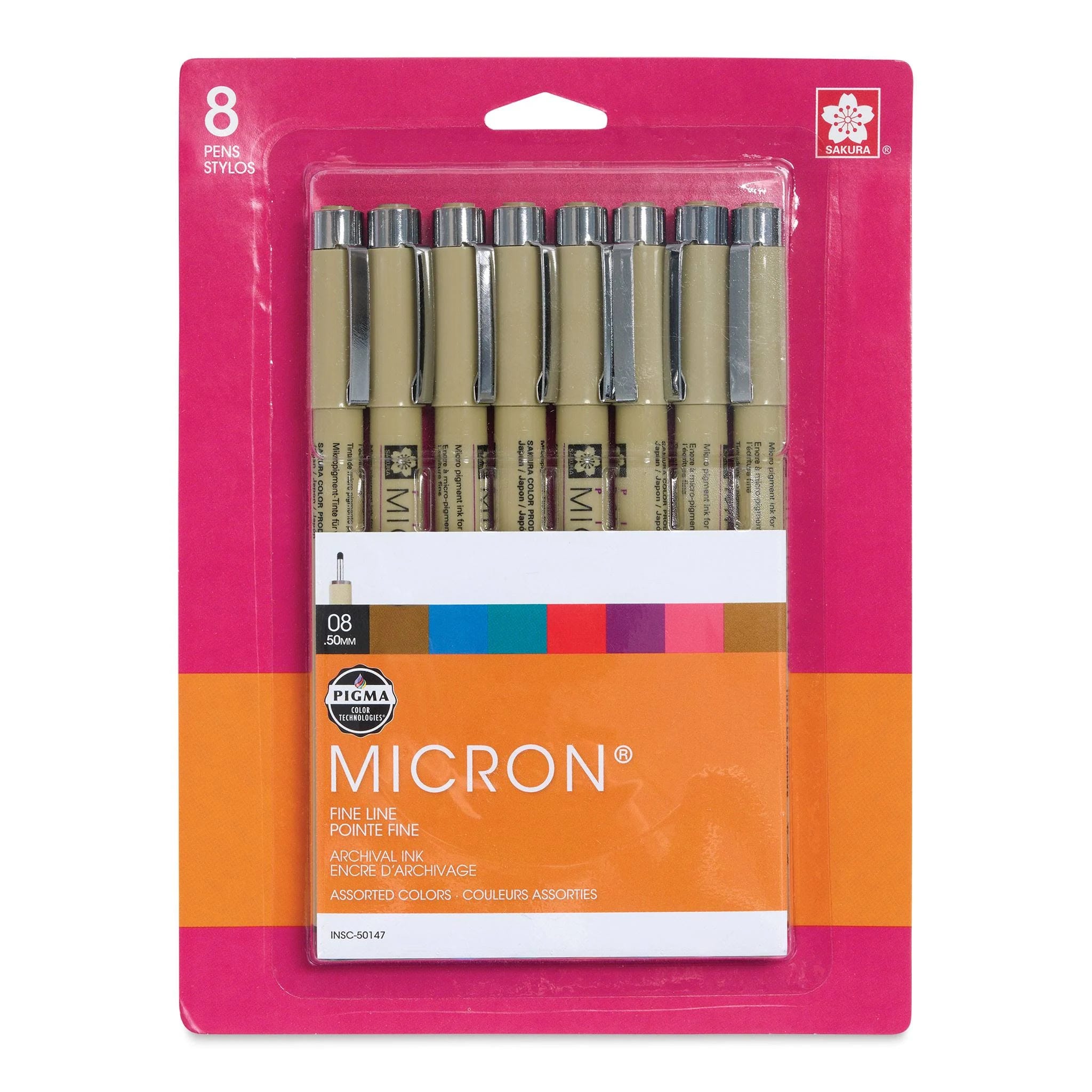 Sakura Pigma Micron Pens: Vibrant 8-Color Set | Image