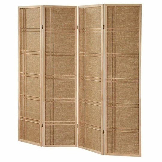 legacy-decor-4-panels-privacy-room-divider-rattan-cane-webbing-insert-natural-beige-color-frame-1