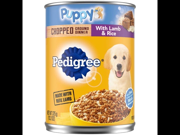 pedigree-puppy-canned-wet-dog-food-chopped-ground-dinner-with-lamb-rice-12-13-2-oz-cans-1