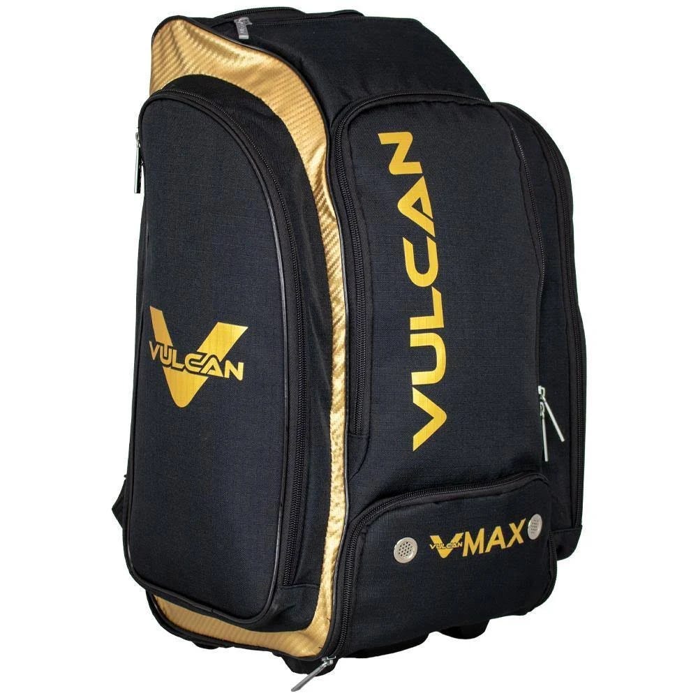 Vulcan VMAX Roller Backpack: Carry-On, TSA & Airline Compliant - Blue, Gray & Black/Gold | Image