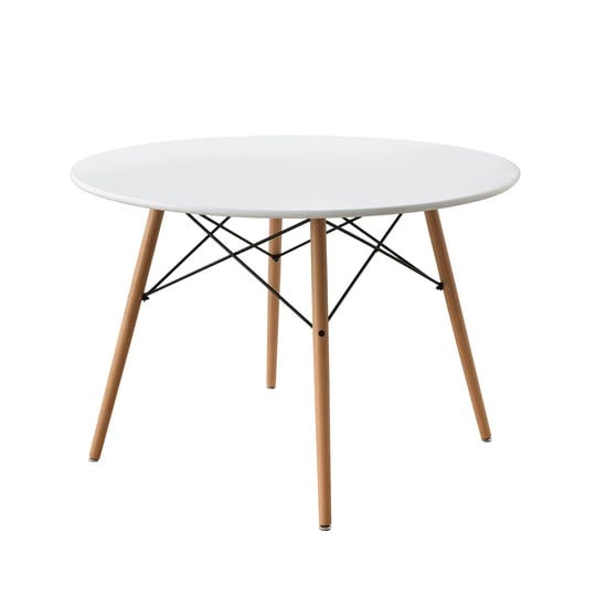mainstays-42inch-round-modern-dining-table-mid-century-style-1