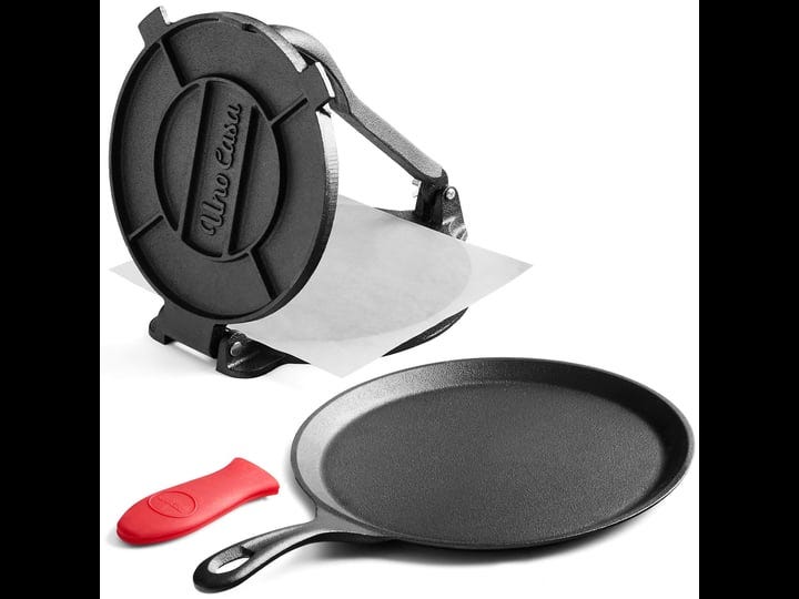 uno-casa-cast-iron-tortilla-press-8-inch-with-cast-iron-comal-pan-bundle-of-cast-iron-tortilla-skill-1