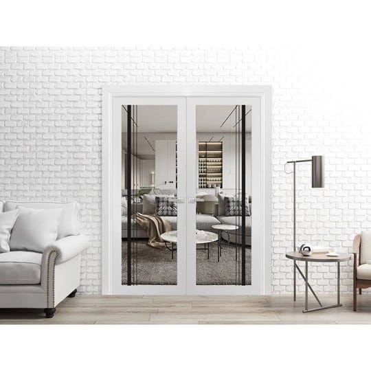 solid-french-double-doors-lucia-2566-white-silk-clear-glass-wood-solid-panel-frame-trims-closet-bedr-1