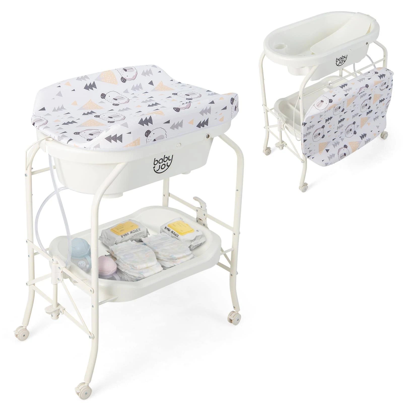 Portable Changing Table with Infant Bathtub | Image