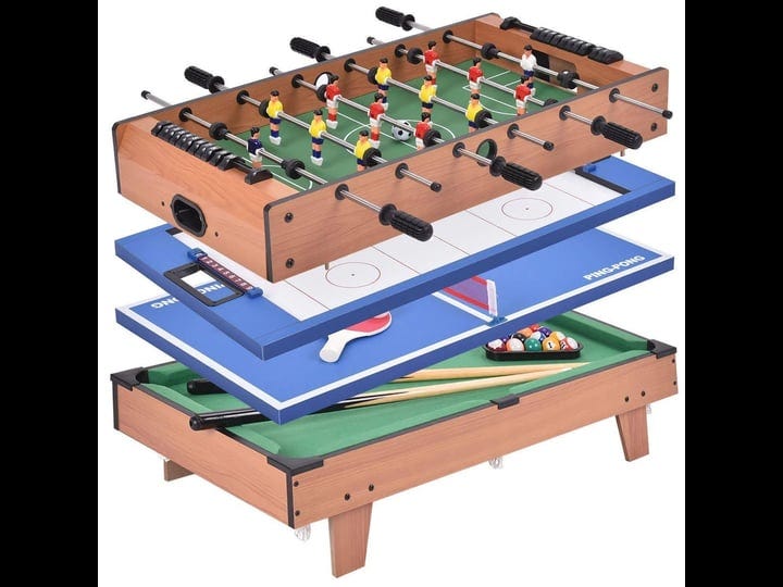 4-in-1-multi-game-hockey-tennis-football-pool-table-billiard-foosball-1