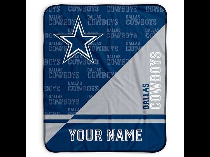 pegasus-dallas-cowboys-50-x-60-split-wordmark-personalized-fleece-blanket-1