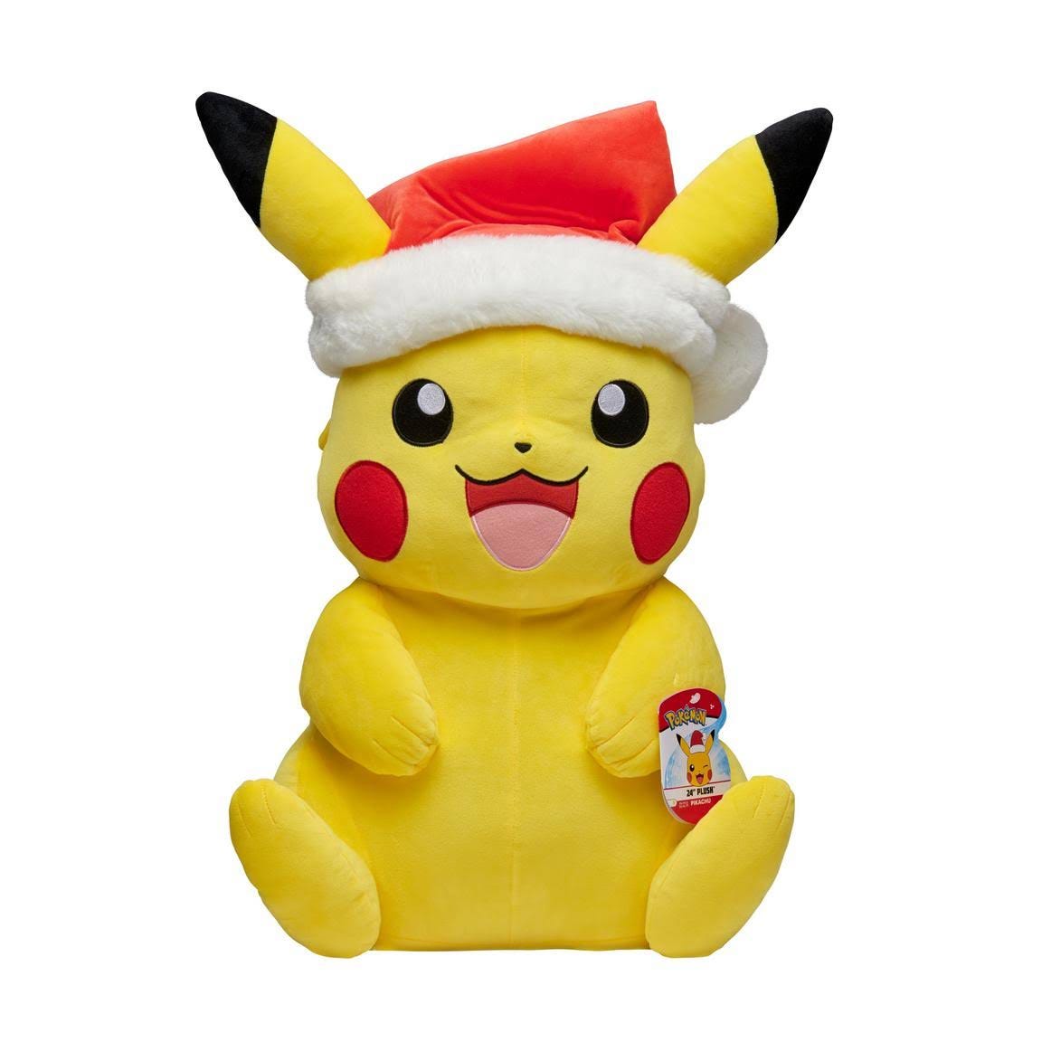 Giant Santa Pikachu Plush for Holiday Adventures | Image