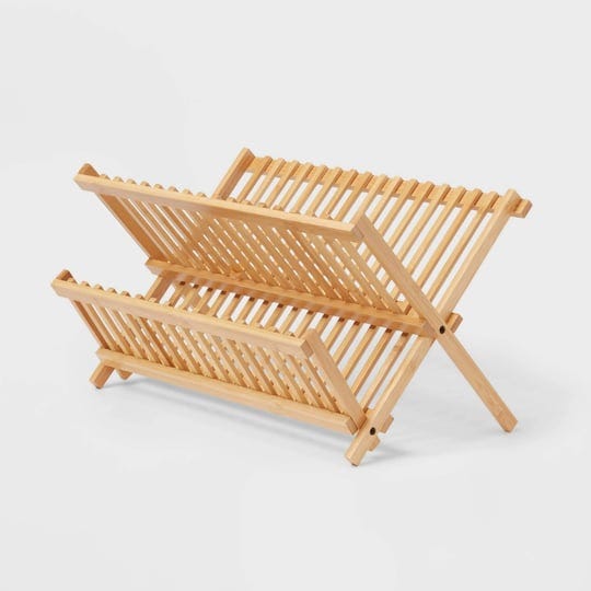 brightroom-bamboo-brown-dish-drying-rack-target-1