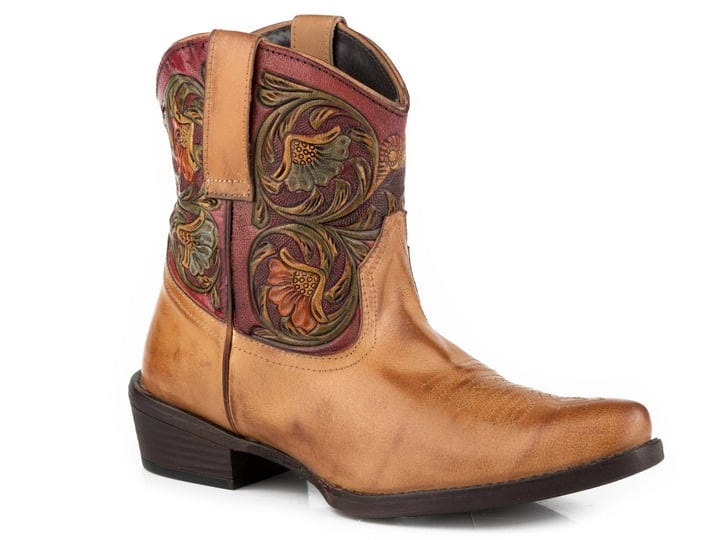 roper-womens-dusty-tooled-shorty-western-boots-1