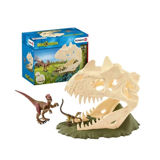 schleich-42348-dinosaurs-large-skull-trap-with-velociraptor-1