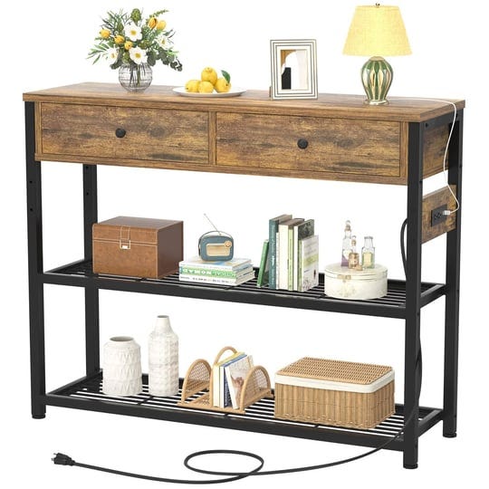 entryway-table-with-outlets-and-usb-ports-adamsbargainshop-1