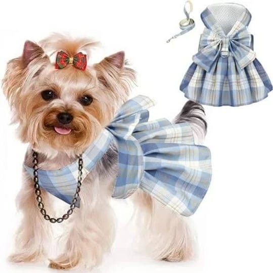 plaid-dog-dress-harness-with-leash-set-puppy-dresses-for-small-medium-dogs-female-adjustable-doggie--1