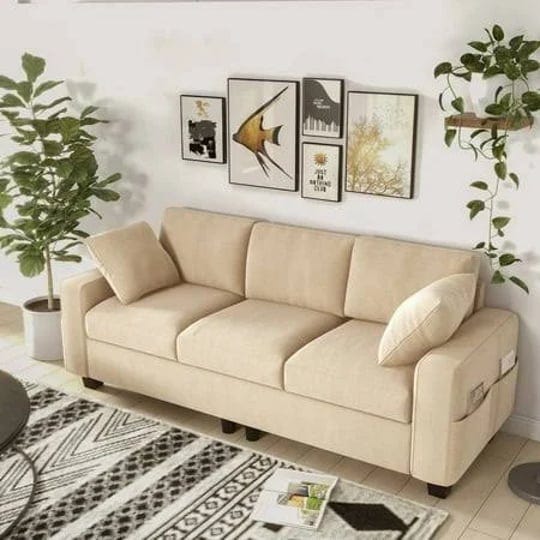 dextrus-80-inch-sofa-with-armrests-2-pillows-3-seater-comfy-couch-sofa-with-side-pocket-extra-deep-s-1