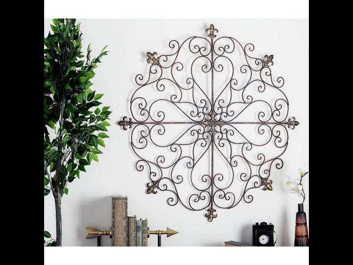 studio-350-brown-metal-scrollwork-and-fleur-de-lis-wall-decor-1