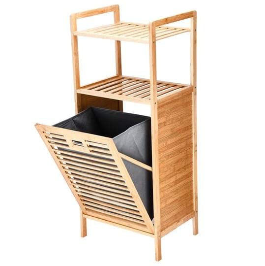 prosumers-choice-bamboo-laundry-hamper-lightweight-design-with-tilt-out-hamper-and-2-tier-shelves-re-1