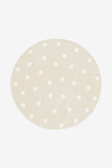 hm-home-cotton-rug-with-tufted-dots-beige-size-d51-1