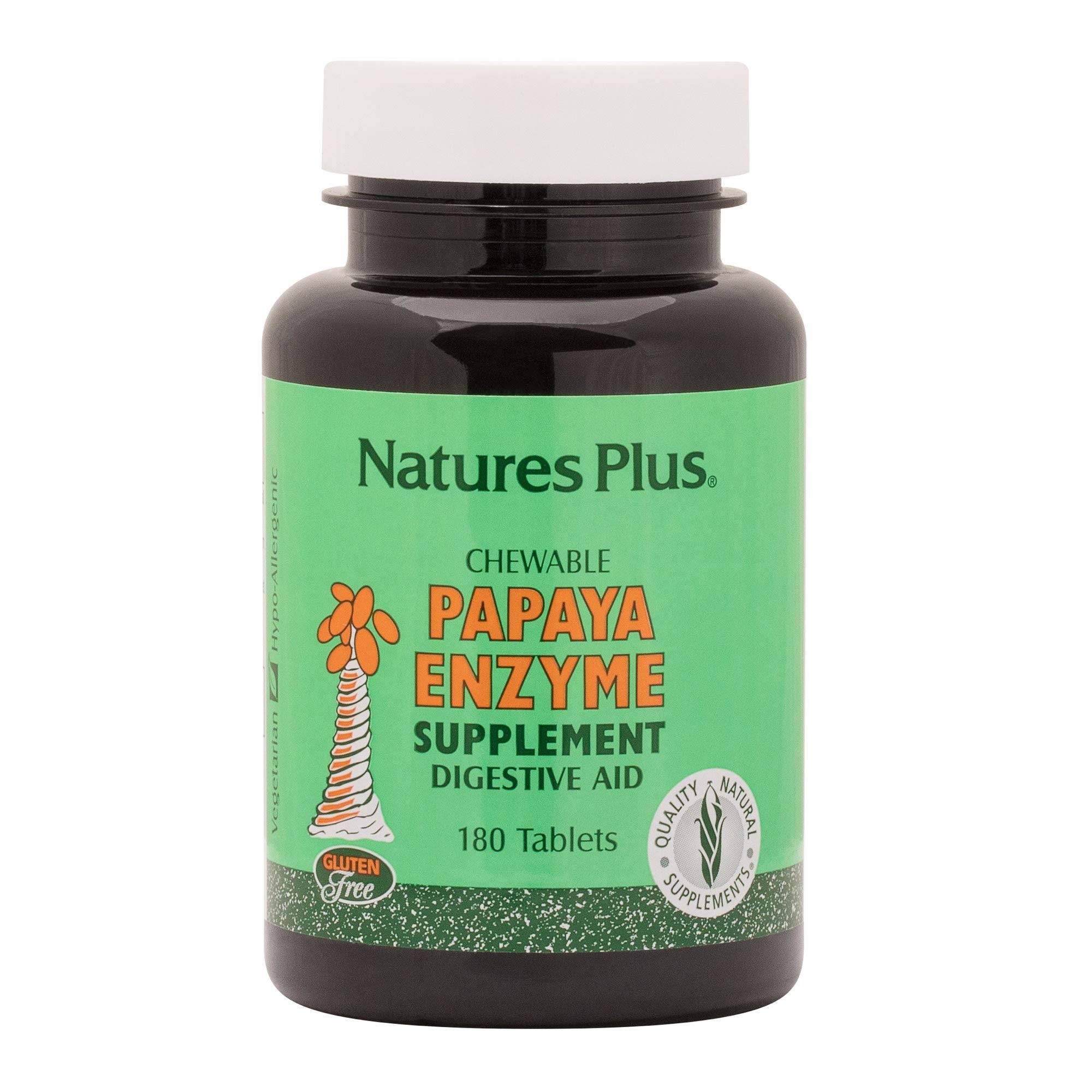 Nature's Plus Papaya Enzyme Tablets: 180-Count Boost | Image