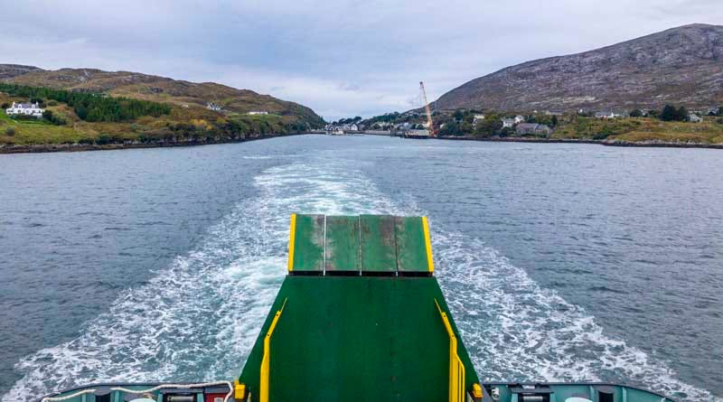 my last ferry from Tarbert back to Uig on Skye