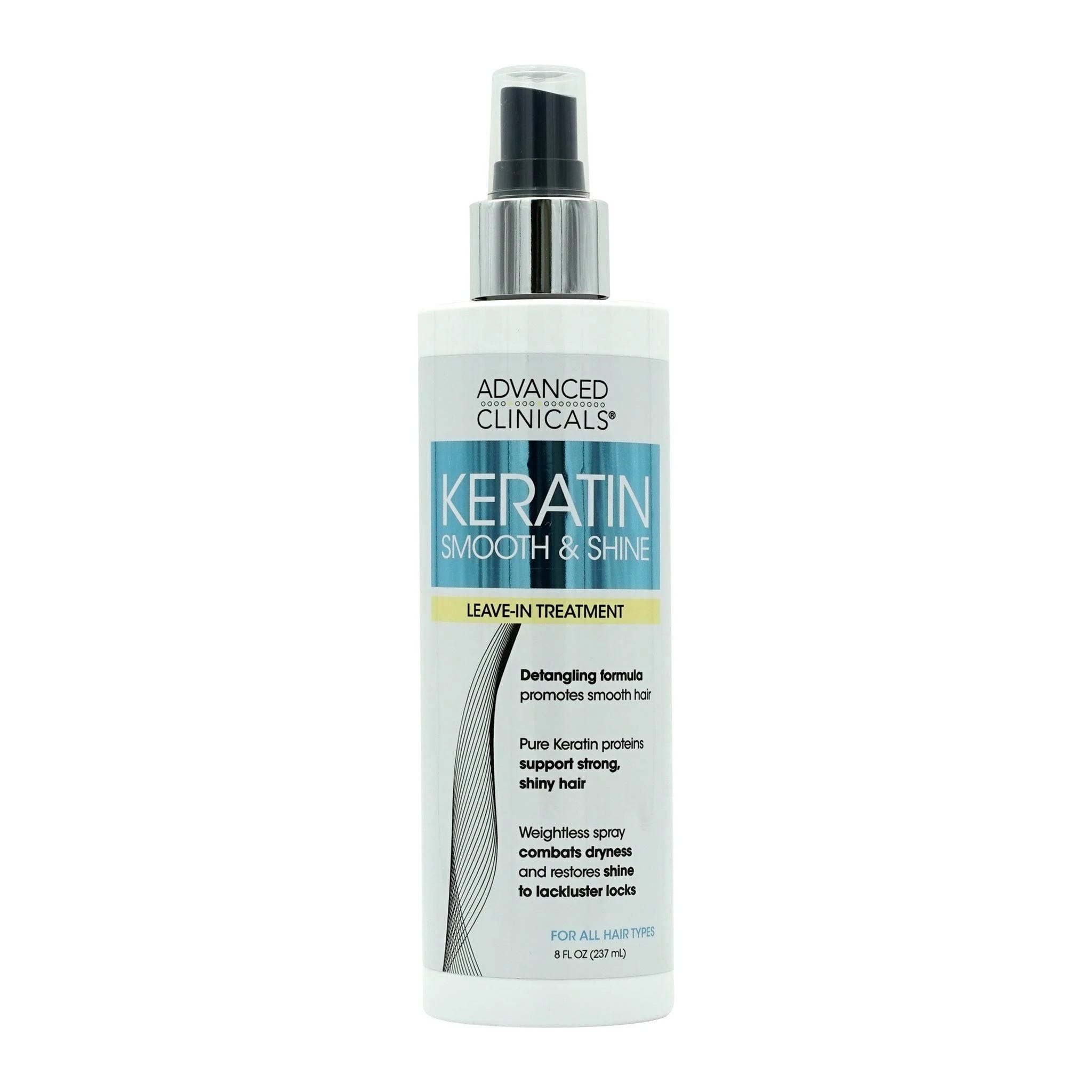 Advanced Clinicals Keratin Detangler Spray - Promotes Smooth, Shiny Hair | Image