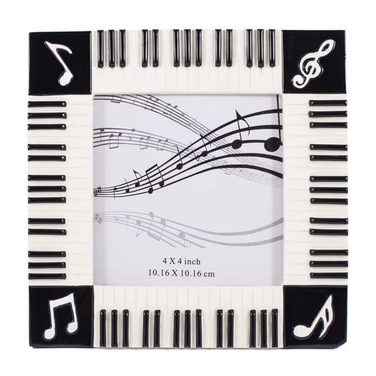piano-keyboard-musical-notes-treble-clef-decorative-4x4-picture-frame-1