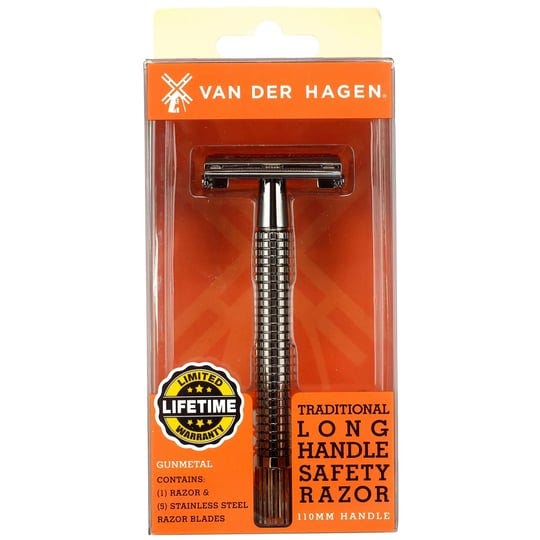 van-der-hagen-razor-traditional-long-handle-safety-gunmetal-110mm-handle-1