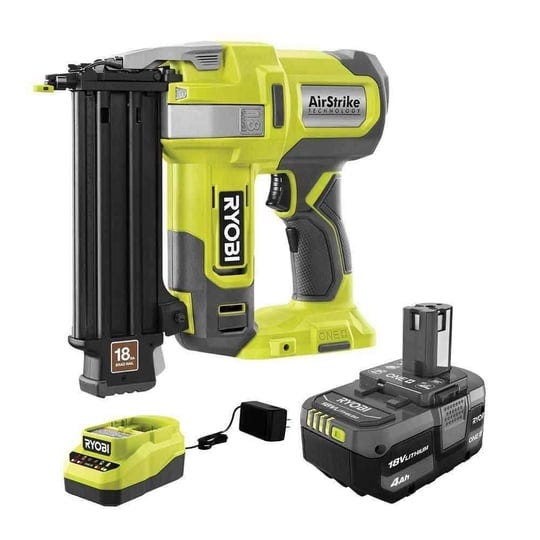ryobi-p321k1n-one-18v-18-gauge-cordless-airstrike-brad-nailer-with-4-0-ah-battery-and-charger-1