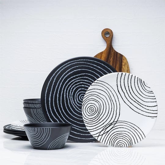 12pc-planet-melamine-plate-bowl-dinnerware-set-black-1