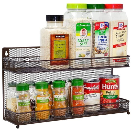 caxxa-2-tier-mesh-kitchen-counter-top-or-wall-mount-spice-rack-jars-storage-organizer-bronze-1