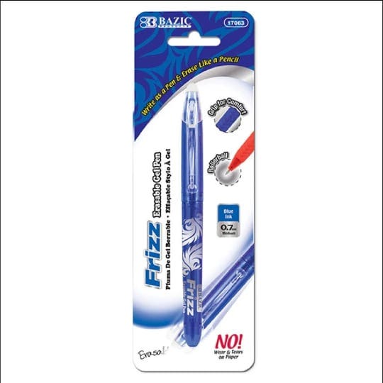 bazic-frizz-blue-erasable-gel-pen-with-grip-1